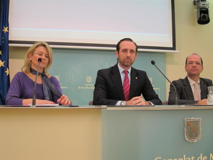 Bauzá con Gornés y Riera