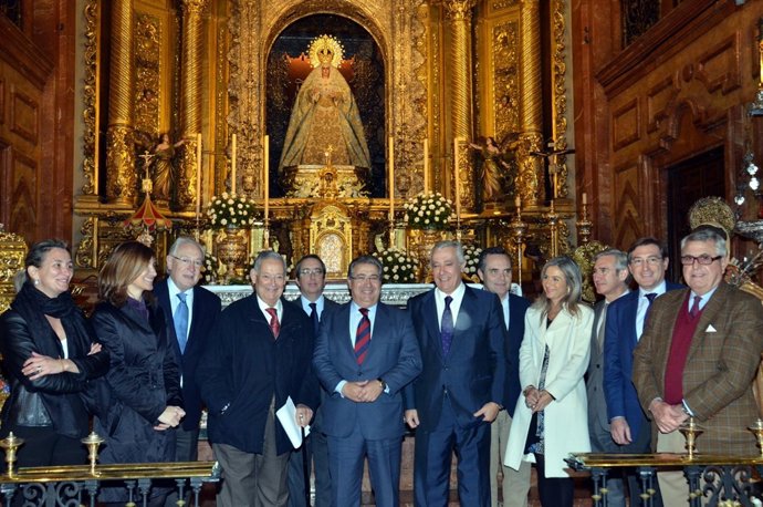 Arenas y Zoido en la basílica de La Macarena