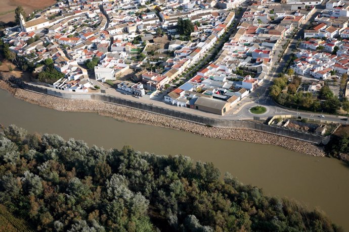 Obras Contra Inundaciones Al Paso Del Guadalquivir Por Alcolea 