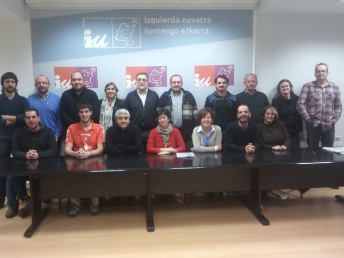 Delegados de IUN que acuden a la X Asamblea Federal de IU.