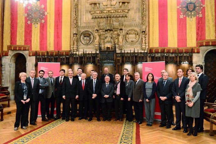 La comisión 'Empresa y Trabajo' en el Ayuntamiento de Barcelona.