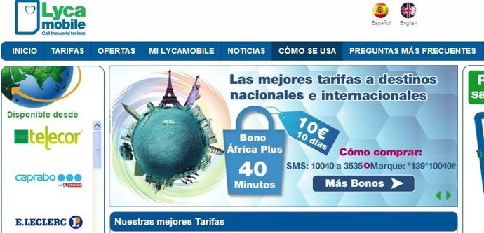Web de Lycamobile