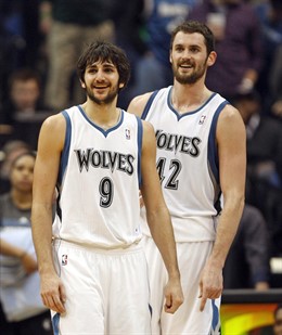 Ricky Rubio Y Kevin Love 
