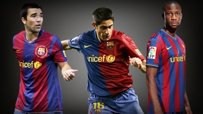 Deco, Sylvinho y Keita