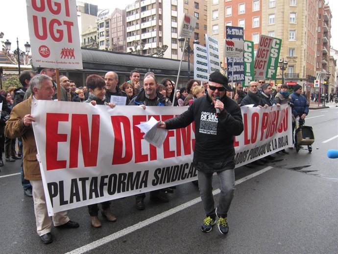 Protesta de empleados públicos a ritmo de rap