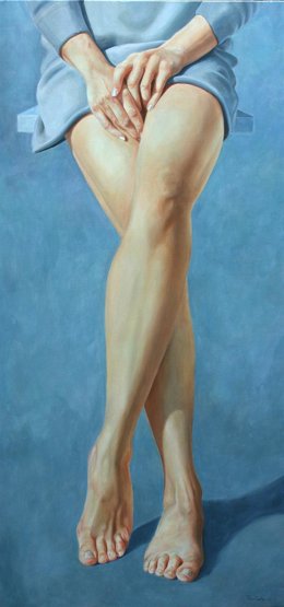 Una de las obras de la pintora Perla Fuertes