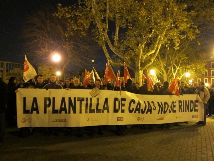 Concentración de los trabajadores de Caja3.