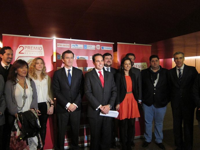 Feijóo con los jóvenes empresarios