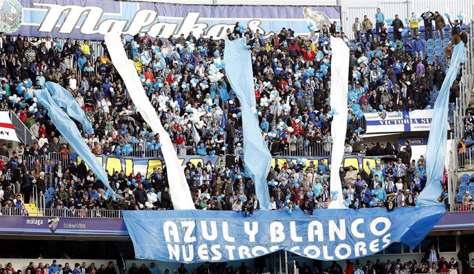 Estadio de la Rosaleda fútbol Málaga C.F. A por la champions