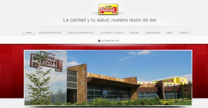 Página web de leche pascual