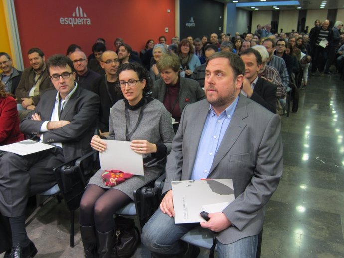 Lluís Salvadó, Marta Rovira, Oriol Junqueras, Alfred Bosch (ERC)