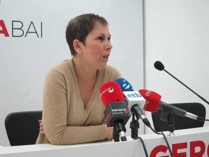La diputada de Geroa Bai, Uxue Barkos.