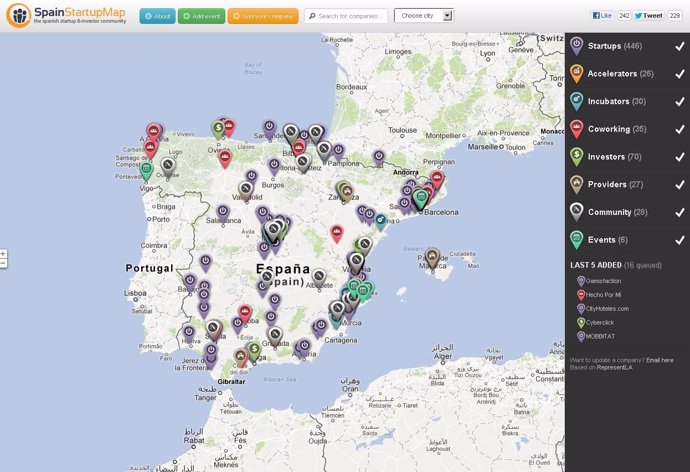 Recurso Spain Startup Map