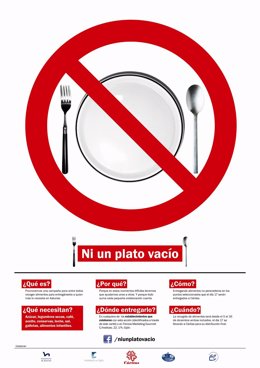Cartel de la campaña 'Ni un plato vacío'