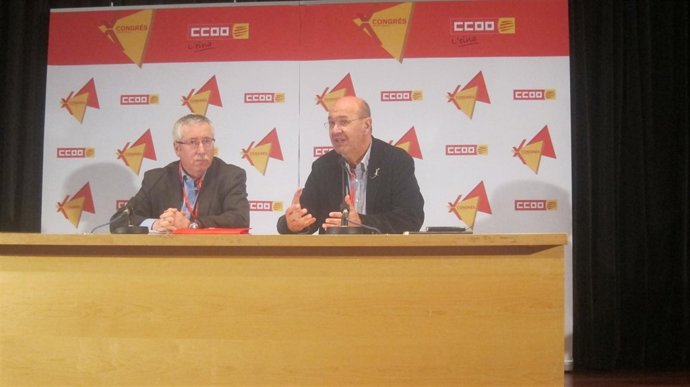 Ignacio Fernández Toxo, Joan Carles Gallego (CC.OO.)