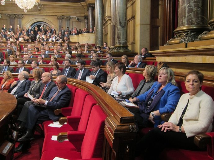 Grupo parlamentario de CiU en la constitución de la cámara