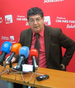 Diego Valderas, hoy en rueda de prensa