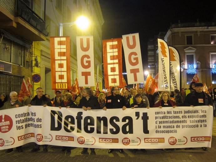 Manifestación en Castellón