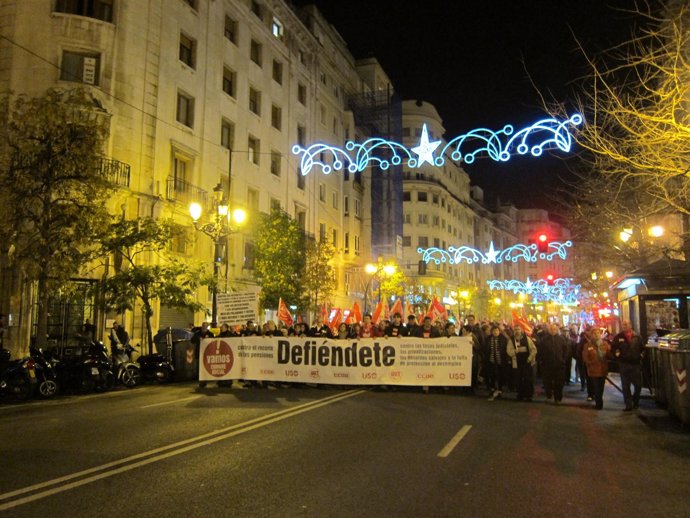 Manifestación Cumbre Social en Santander 