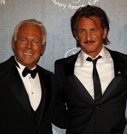 Sean Penn y Giorgio Armani 