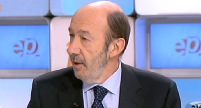 El secretario general del PSOE, Alfredo Pérez Rubalcaba