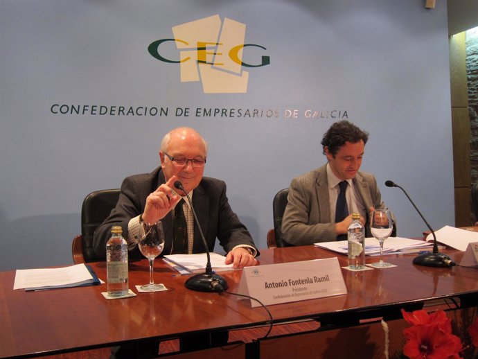 Presidente de la CEG, Antonio Fontenla y director del Igape, Javier Aguilera