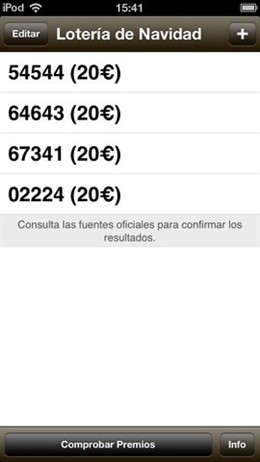 Aplicación de Ideateca para iPhone