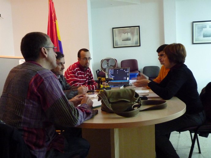 Quintana, en la reunión con los profesores de Tecnología.