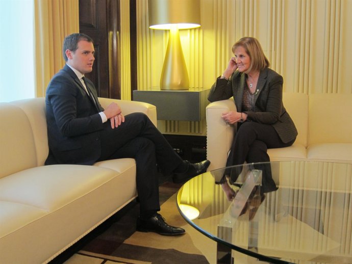 A.Rivera (C's) y N. De Gispert en el Parlament