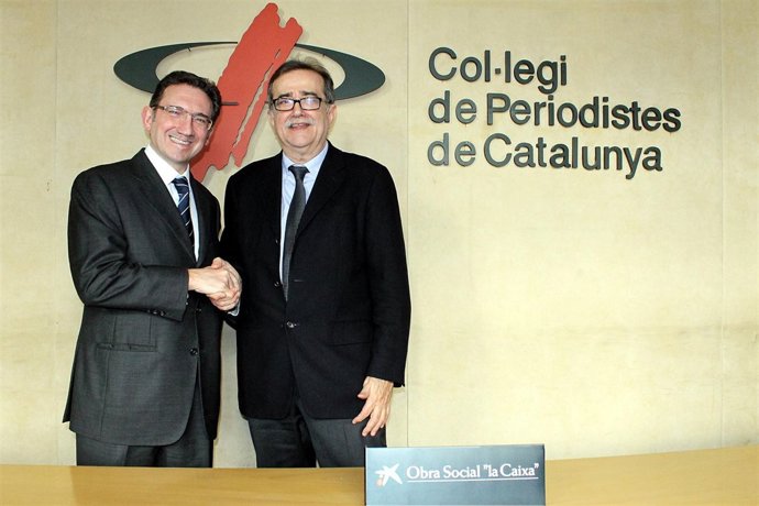 Convenio entre La Caixa y el Colegio de Periodistas