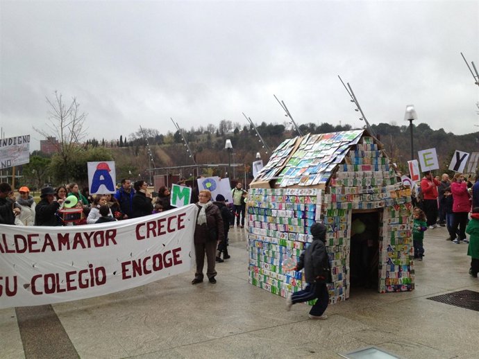 Algunos de los manifestantes