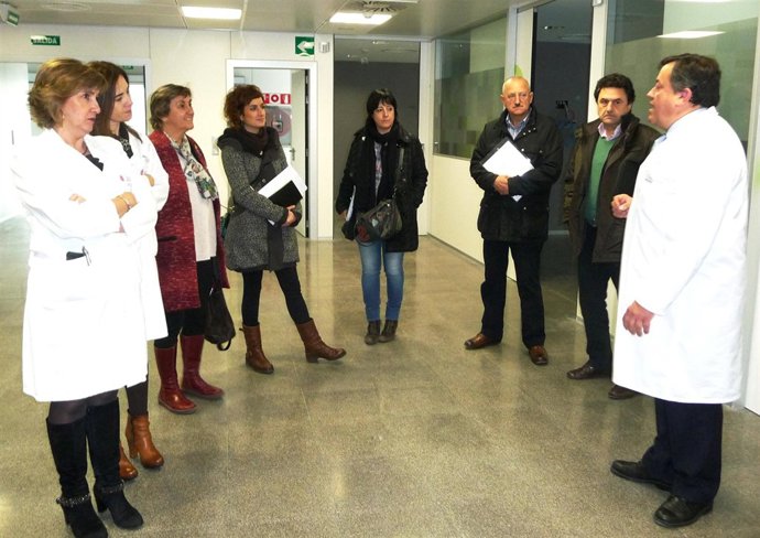 Visita de los miembros de la Comisión de Salud al Hospital Reina Sofía de Tudela