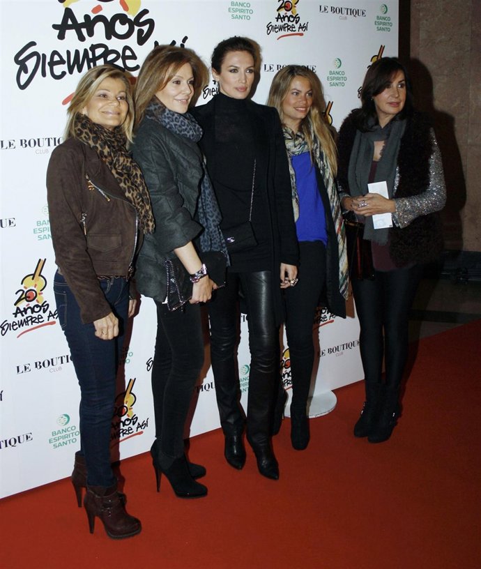 Cari Lapique, Carla Goyanes, Nieves Álvarez, Carmen Martínez Bordiu y Nuria Gonz