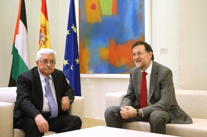 Rajoy recibe al presidente de la Autoridad Nacional Palestina, Mahmud Abbas