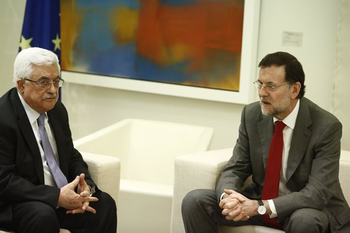 Rajoy se reúne con Mahmud Abbas en la Moncloa 