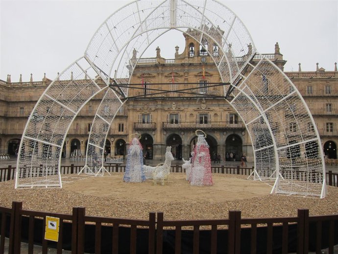 Nacimiento en la Plaza Mayor de Salamanca