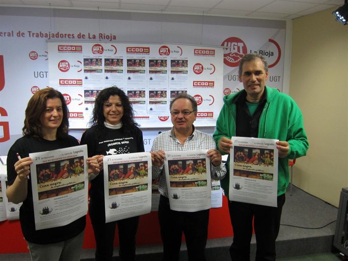 Presentación de la "cena negra" de Navidad