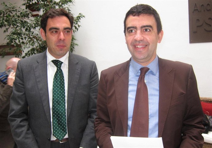 Rafael Amor (ATA-A) y Mario Jiménez, este miércoles