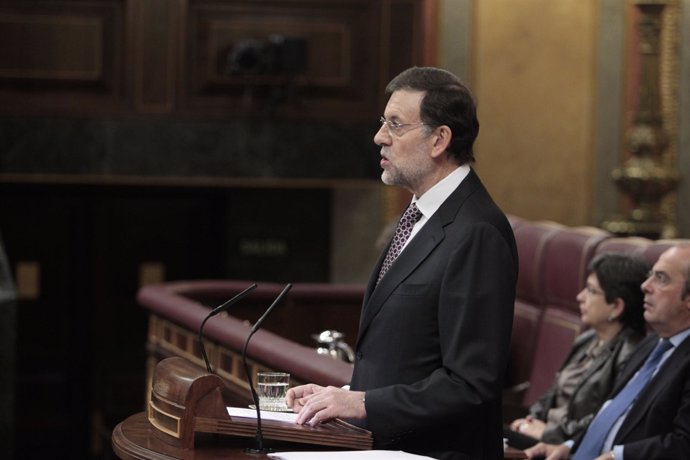Presidente del Gobierno, Mariano Rajoy, en el Congreso