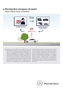 Llamada de emergencia eCall de Mercedes-Benz