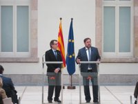 AV.- Junqueras (ERC) destaca la "oportunidad extraordinaria" de Cataluña tras firmar su acuerdo con Mas