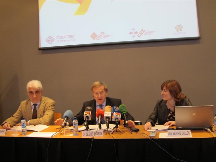 Juan Carlos Dehesa, Jesús Morte y Beatriz Callén.