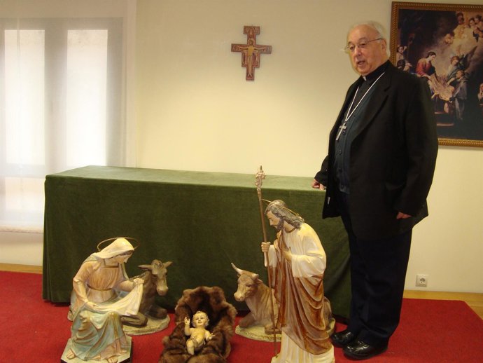 El obispo de Segovia, Ángel Rubio. 