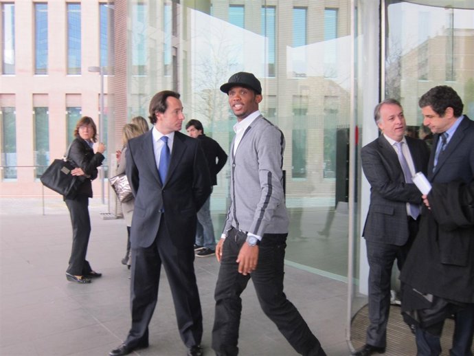 El exfutbolista del FC Barcelona Samuel Eto'o 