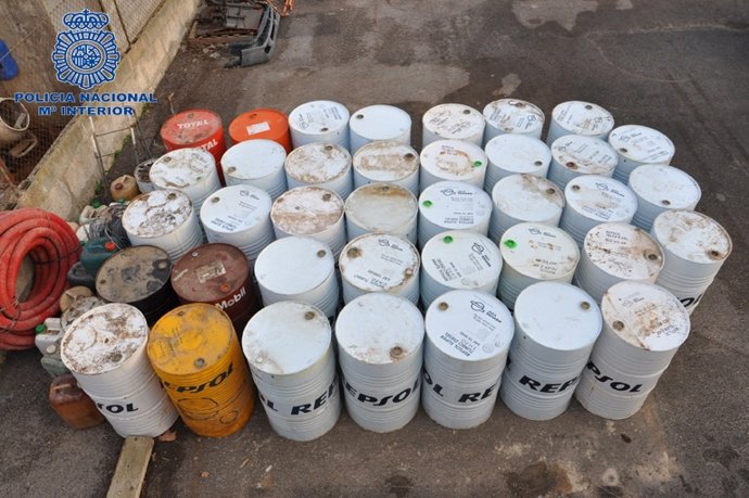 Bidones de  combustible sustraídos en Manacor 