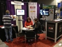 Stand de la FSMCV en la conferencia de bandas de Chicago