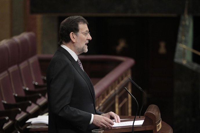 Presidente del Gobierno, Mariano Rajoy, en el Congreso