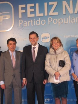 Esperanza Aguirre, Ignacio González y Mariano Rajoy
