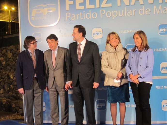 Mariano Rajoy, Ana Mato, Ignacio González y Esperanza Aguirre