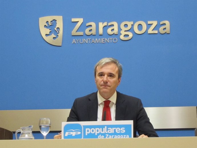 El concejal del PP, Jorge Azcón